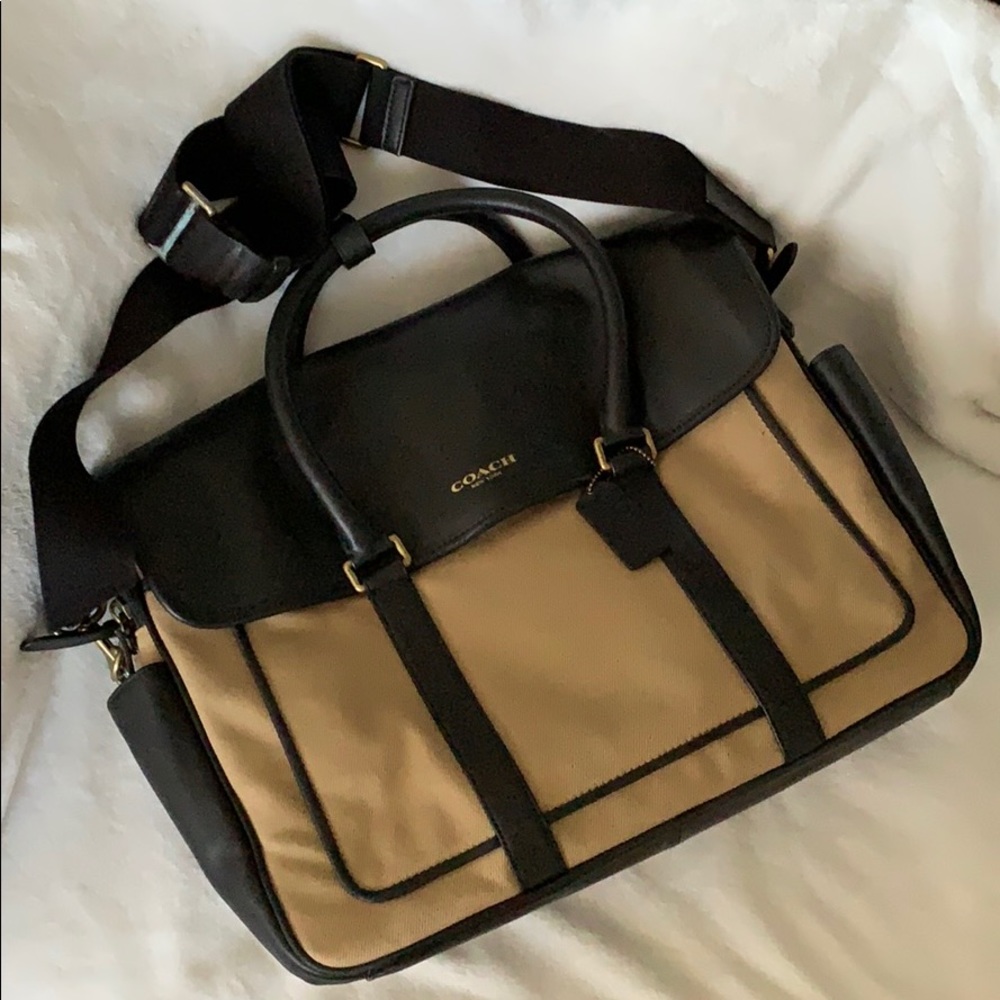 Coach Messenger Bag | fabric & leather